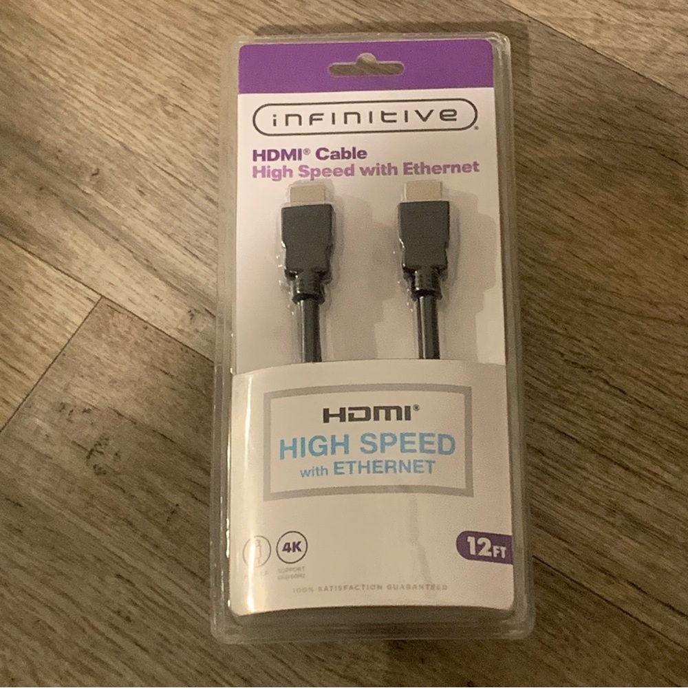 Infinitive HDMI Cable High Speed w/ Ethernet 12 Foot NIB NEW NWT
Smoke Free Home - Picture 7 of 10